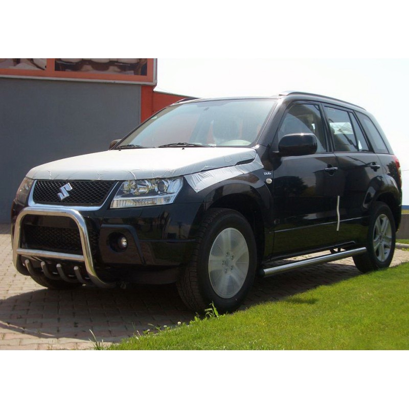 Кенгурятник QT006 (нерж.) для Suzuki Grand Vitara 2005-2017 гг