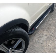 Бокові пороги RedLine V1 (2 шт., Алюміній) для SsangYong Korando 2010-2019 рр