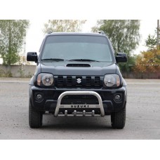 Кенгурятник QT006 (нерж) для Suzuki Jimny 1998-2018 рр