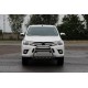 Передній захист QT008 (нерж) для Toyota Hilux 2015- рр