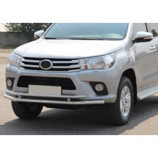 Передній захист ST018 (нерж) для Toyota Hilux 2015- рр