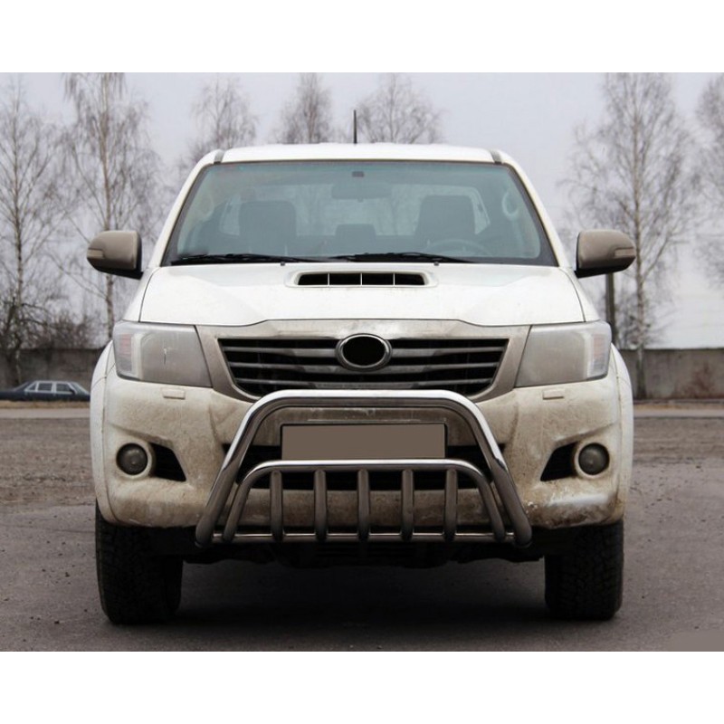 Кенгурятник WT002 (нерж.) для Toyota Hilux 2006-2015 гг