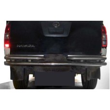 Задній захист AK005-3 (нерж) для Nissan Navara 2006-2015 рр