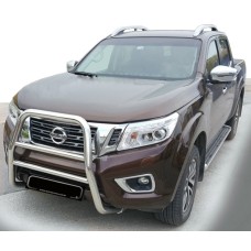 Кенгурятник WT005 (нерж) для Nissan Navara/NP300 2016- рр