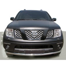 Передняя защита ST008-2 (нерж) для Nissan Pathfinder R51 2005-2014 гг