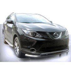 Передній захист ST014 (нерж) для Nissan Qashqai 2014-2021 рр