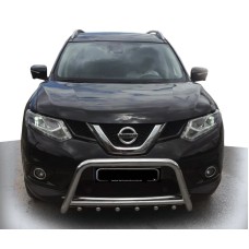 Кенгурятник WT003 (нерж) для Nissan X-trail T32 / Rogue 2014-2021 рр