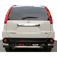 Задние углы с центральной AK0073 (2 шт, нерж.) для Nissan X-trail T31 2007-2014 гг