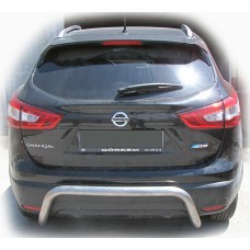 Задня дуга AK007-2 (нерж) для Nissan Qashqai 2014-2021 рр