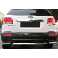 Задні кути з центральної AK007-3 (2 шт., нерж.) для Kia Sorento XM 2009-2014 рр