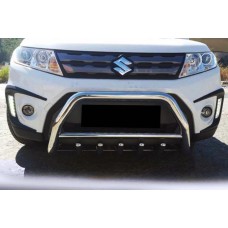 Кенгурятник WT003 (нерж) для Suzuki Vitara 2015- рр