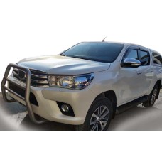Передній захист QT007 (нерж) для Toyota Hilux 2015- рр