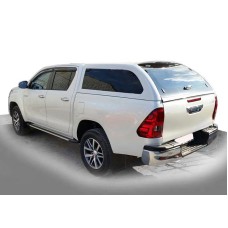 Бокові пороги Rainbow (2 шт., алюміній) для Toyota Hilux 2015- рр