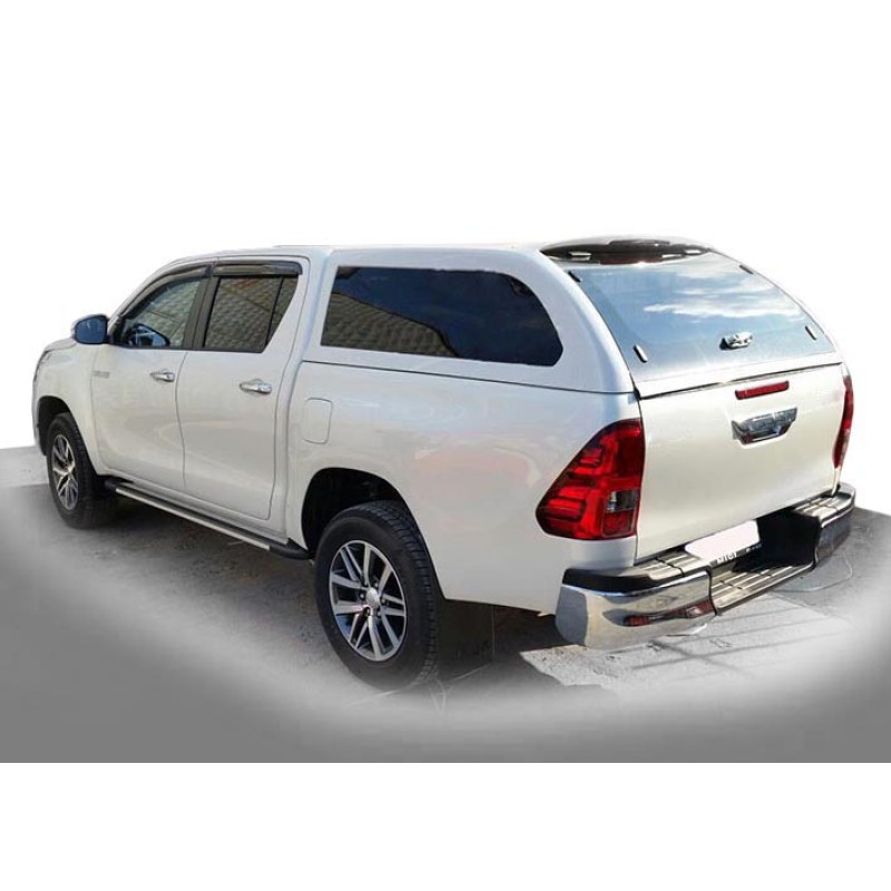 Бокові пороги Rainbow (2 шт., алюміній) для Toyota Hilux 2015- рр