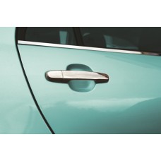 Накладки на ручки (4 шт, нерж) для Daihatsu Sirion 2005- рр