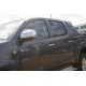 Накладки на дзеркала (2 шт., нерж) Carmos - Турецька сталь для Toyota Hilux 2006-2015 рр