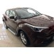 Бокові пороги Allmond Grey (2 шт., алюм) для Toyota C-HR 2016–2023 рр