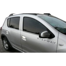 Накладки на ручки (4 шт., нерж.) Carmos - Турецька сталь для Renault Sandero 2013-2022 рр