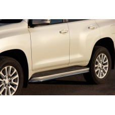 Защита бокового порога BB004 (2 шт, нерж.) для Toyota Land Cruiser Prado 120