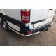 Бічні труби за заднім колесом кутові (2 шт., нерж) Long для Mercedes Sprinter W907/W910 2018- рр