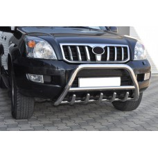 Кенгурятник низький WT003 (нерж) для Toyota Land Cruiser Prado 120