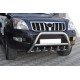 Кенгурятник низкий WT003 (нерж) для Toyota Land Cruiser Prado 120