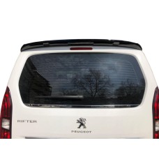Нижня кромка скла (нерж.) Carmos - Турецька сталь для Peugeot Partner/Rifter 2019- рр