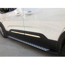 Накладки на молдинг дверей (нерж.) Carmos - Турецька сталь для Peugeot Partner/Rifter 2019- рр