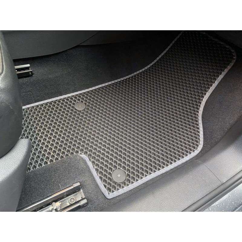 Поліуретанові килимки (3 ряди, EVA, чорні) для Volkswagen Sharan 2010- рр