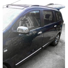 Накладки на дзеркала (2 шт., нерж.) Carmos - Турецька сталь для Dacia Lodgy 2012-2022 рр