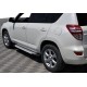 Бокові пороги Allmond Grey (2 шт., алюм) для Toyota Rav 4 2006-2013 рр