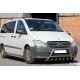 Кенгурятник WT003/004 (нерж.) 60мм, без напису для Mercedes Viano 2004-2014 рр