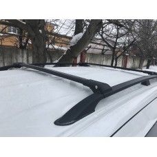 Перемички на рейлінги під ключ (2 шт) Сірий для Skoda Octavia II A5 2006-2010рр