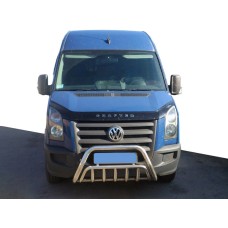 Кенгурятник WT002 (нерж) для Volkswagen Crafter 2006-2016 рр