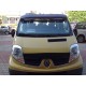 Козирьок на лобове скло (чорний глянець, 5мм) для Opel Vivaro 2001-2015 рр