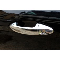 Накладки на ручки (4 шт., нерж.) Carmos - Турецька сталь для Ford Fiesta 2008-2017 рр