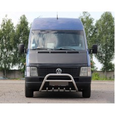 Кенгурятник WT003 (нерж) 51мм, без напису для Volkswagen LT 1995-2006 рр