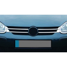 Накладки на решітку вузькі (4 шт, нерж) для Volkswagen Golf 5