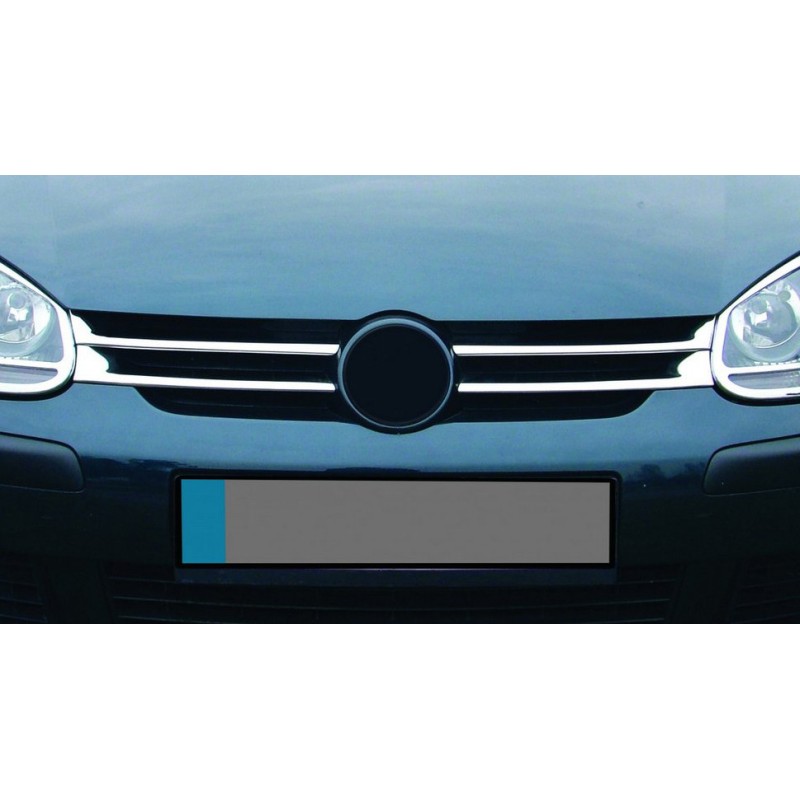 Накладки на решітку вузькі (4 шт, нерж) для Volkswagen Golf 5