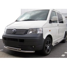 Нижняя двойная губа ST014 (нерж) 60 на 42мм для Volkswagen T5 Transporter 2003-2010 гг