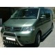 Кенгурятник WT003 (нерж) 60мм, з написом для Volkswagen T5 Transporter 2003-2010 рр