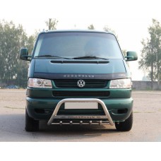 Кенгурятник WT003 (нерж) 60мм, без надписи для Volkswagen T4 Transporter