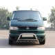 Кенгурятник WT003 60мм (нерж) 51мм, з написом для Volkswagen T4 Caravelle/Multivan
