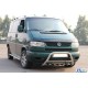 Кенгурятник WT003 60мм (нерж) 51мм, з написом для Volkswagen T4 Caravelle/Multivan