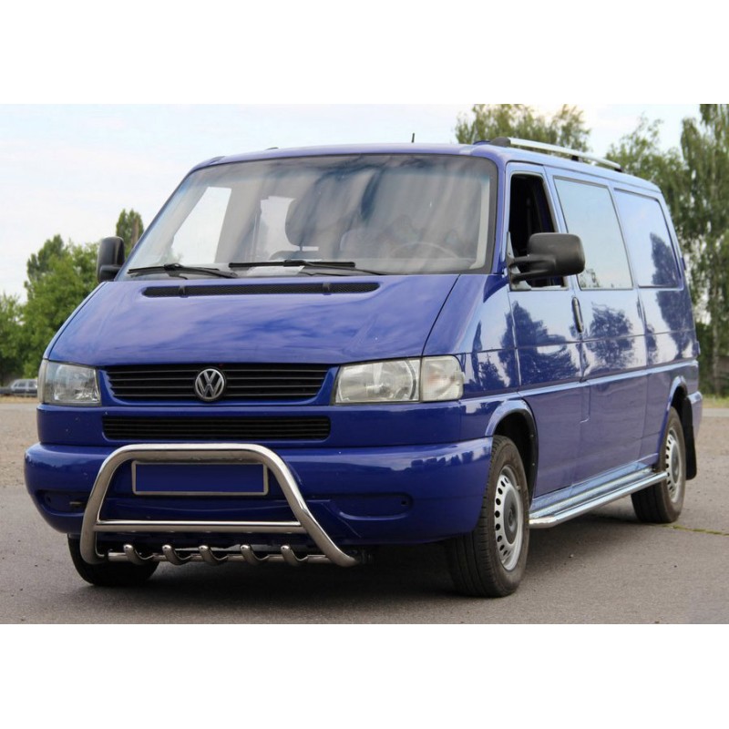 Кенгурятник WT003 60мм (нерж) 60мм, без напису для Volkswagen T4 Caravelle/Multivan