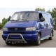 Кенгурятник WT003 60мм (нерж) 51мм, з написом для Volkswagen T4 Caravelle/Multivan
