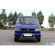 Кенгурятник WT003 60мм (нерж) 51мм, з написом для Volkswagen T4 Caravelle/Multivan