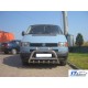 Кенгурятник WT003 60мм (нерж) 51мм, з написом для Volkswagen T4 Caravelle/Multivan