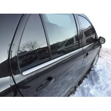 Зовнішня окантовка вікон (4 шт, нерж) Carmos - Турецька сталь для Skoda Fabia 2000-2007 рр