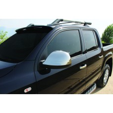 Накладки на зеркала (2 шт, нерж.) Carmos - Турецкая сталь для Volkswagen Amarok 2010-2022 гг